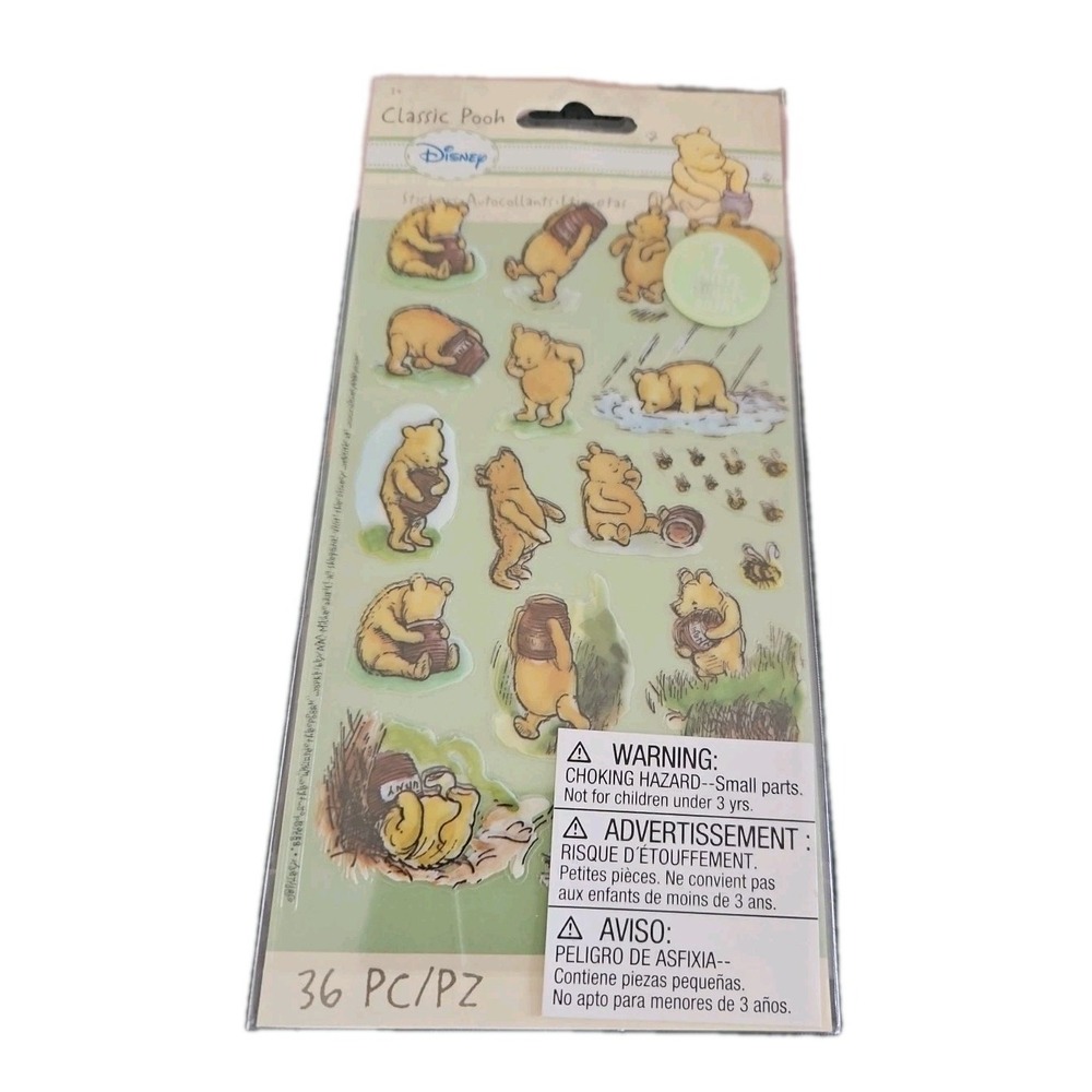 Vintage Disney Classic Winnie The Pooh  Stickers  American Crafts‎ 36
